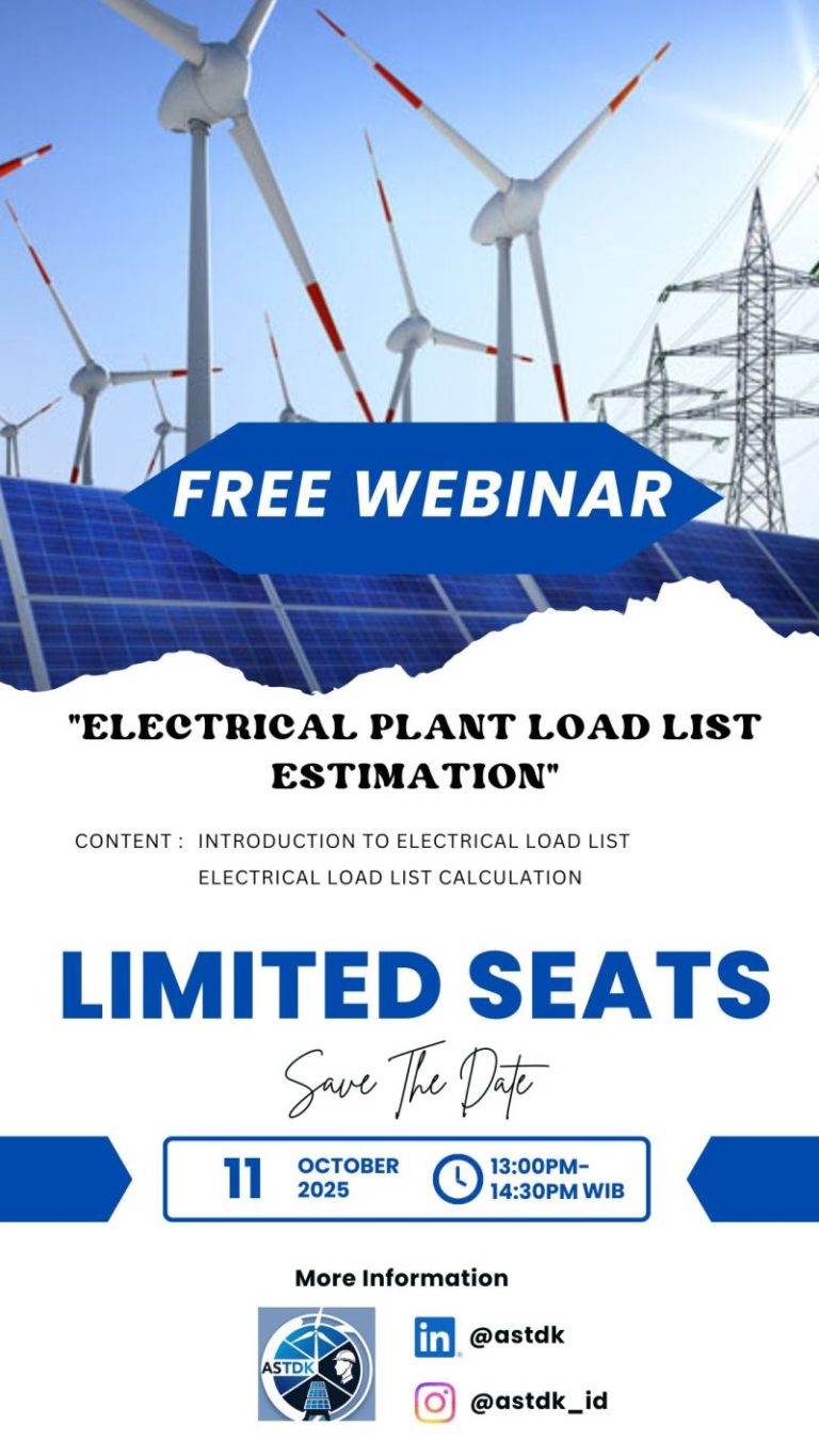 Webinar 2025 – Electrical Plant Load List Estimation