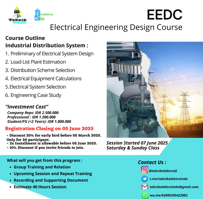 2025 – Electrical Design Engineering Course